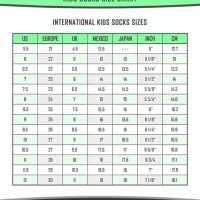 Kids Sock Size Chart