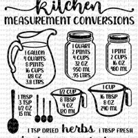 Kitchen Measurement Conversion Chart Svg