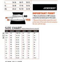 Kite Harness Size Chart