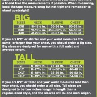 Kohl 8217 S Big And Tall Size Chart