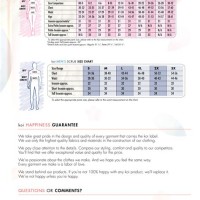 Koi Uniforms Size Chart