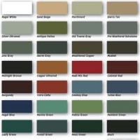 Kynar Paint Color Chart