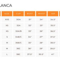 La Blanca Bathing Suit Size Chart