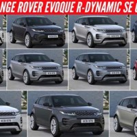 Land Rover Evoque Colour Chart