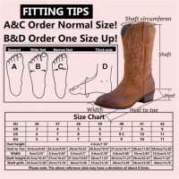 Laredo Cowboy Boots Size Chart