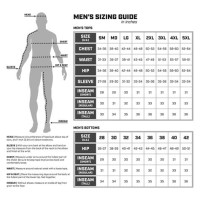 Large Mens Pants Size Chart