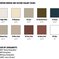 Laticrete Mvis Pointing Mortar Color Chart