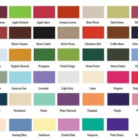 Le Barrel Paint Color Chart