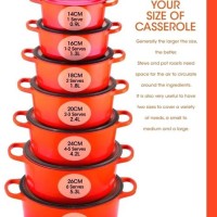 Le Creuset Bakeware Size Chart