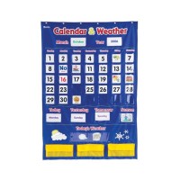 Learning Resources Ler 2418 Calendar And Weather Pocket Chart