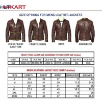 Leather Jacket Size Chart India