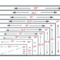 Led Tv Dimensions Chart