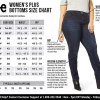 Lee Jeans Size Chart Cm