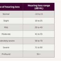 Level Of Hearing Loss Chart