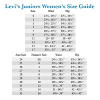 Levi 8217 S Juniors Size Chart