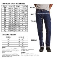 Levi S 511 Slim Fit Size Chart