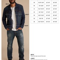 Levi Trucker Jacket Size Chart