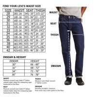 Levis Jeans Size Chart Mens