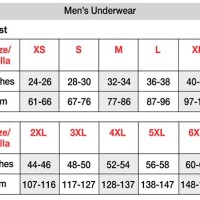 Levis Mens Underwear Size Chart