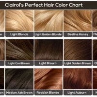 Light Golden Brown Hair Color Chart