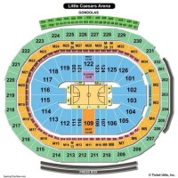 Little Caesars Arena Seating Chart Wwe