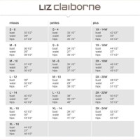 Liz Claiborne Coat Size Chart