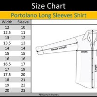 Long Sleeve Dress Shirt Size Chart