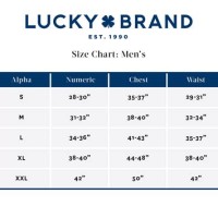 Lucky Brand Jeans Men S Size Chart