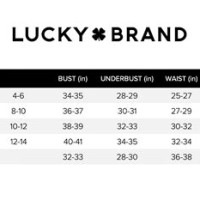 Lucky Brand Women 8217 S Size Chart