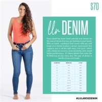 Lularoe Denim Jeans Size Chart