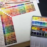 M Graham Watercolor Mixing Chart