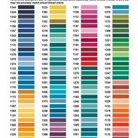 Madeira Floss Color Chart