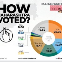 Maharashtra Election Result 2019 Pie Chart