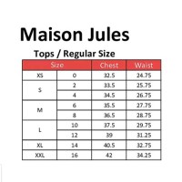 Maison Jules Size Chart