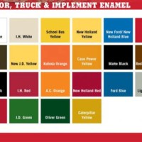 Majic Tractor Paint Color Chart