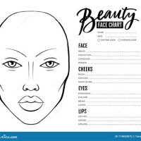 Makeup Artist Face Chart Template