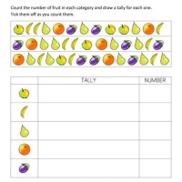 Making Tally Charts Worksheets