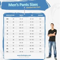 Male Pant Size Conversion Chart