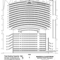 Mandeville Auditorium Seating Chart