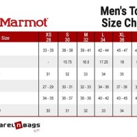 Marmot Clothing Size Chart