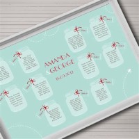 Mason Jar Seating Chart Printable