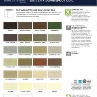 Mastic Gutter Coil Color Chart