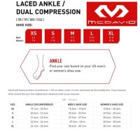 Mcdavid 195 Ankle Brace W Straps Size Chart