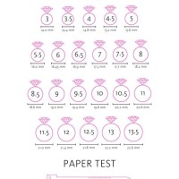 Measure Ring Size At Home Chart