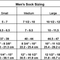 Men 8217 S Sock Size Chart