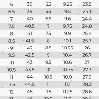 Men S Climbing Shoe Size Chart