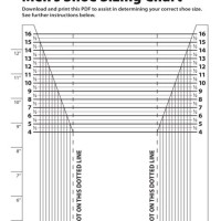 Men S Foot Size Chart Printable