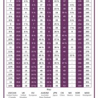 Men S International Shoe Size Conversion Chart