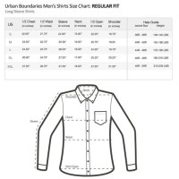 Men S Long Sleeve Dress Shirt Size Chart