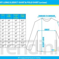 Men S Long Sleeve T Shirt Size Chart